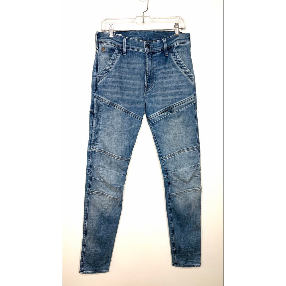 G-Star RAW Men's Rackam 3D Skinny Jeans Men's 31x34 Faded Med Wash Urban Street